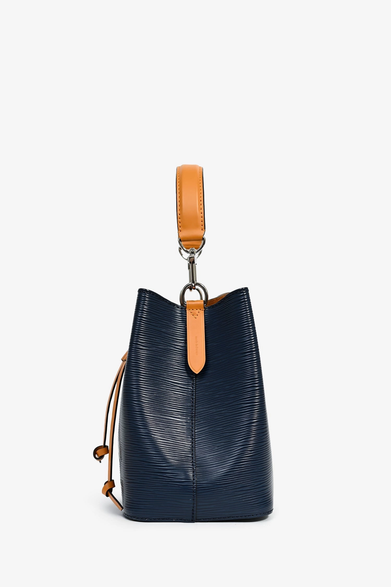 Louis Vuitton Navy Blue Epi Leather/Mustard Yellow NoNo BB Bucket Bag