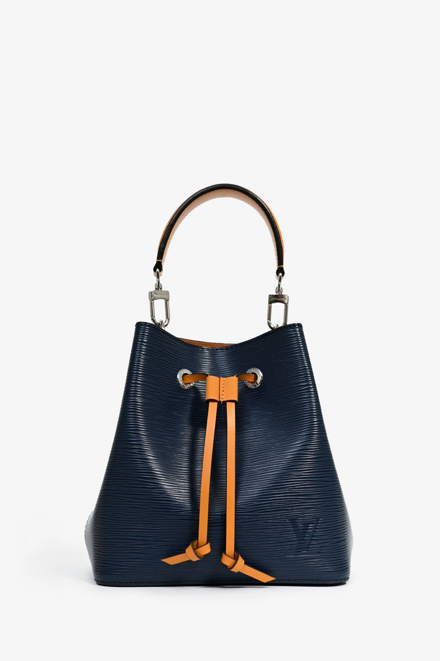Louis Vuitton Navy Blue Epi Leather/Mustard Yellow NoNo BB Bucket Bag
