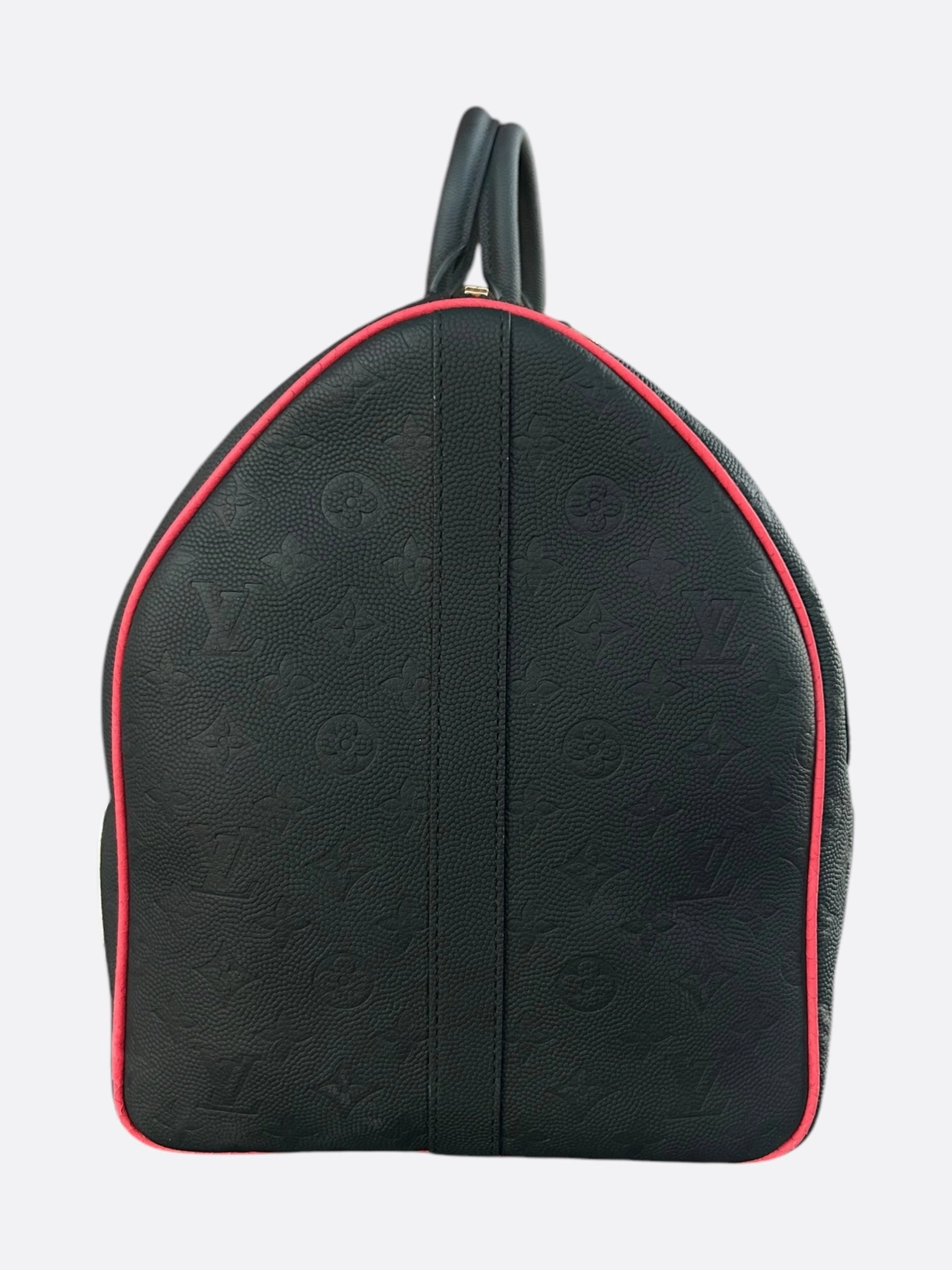 Louis Vuitton NBA Black Taurillon Monogram Keepall 50