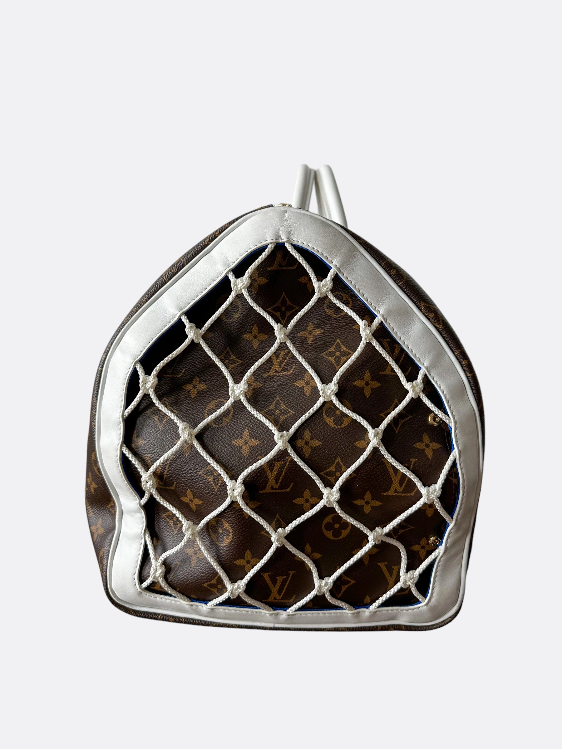 Louis Vuitton NBA Brown & White Monogram Keepall 50