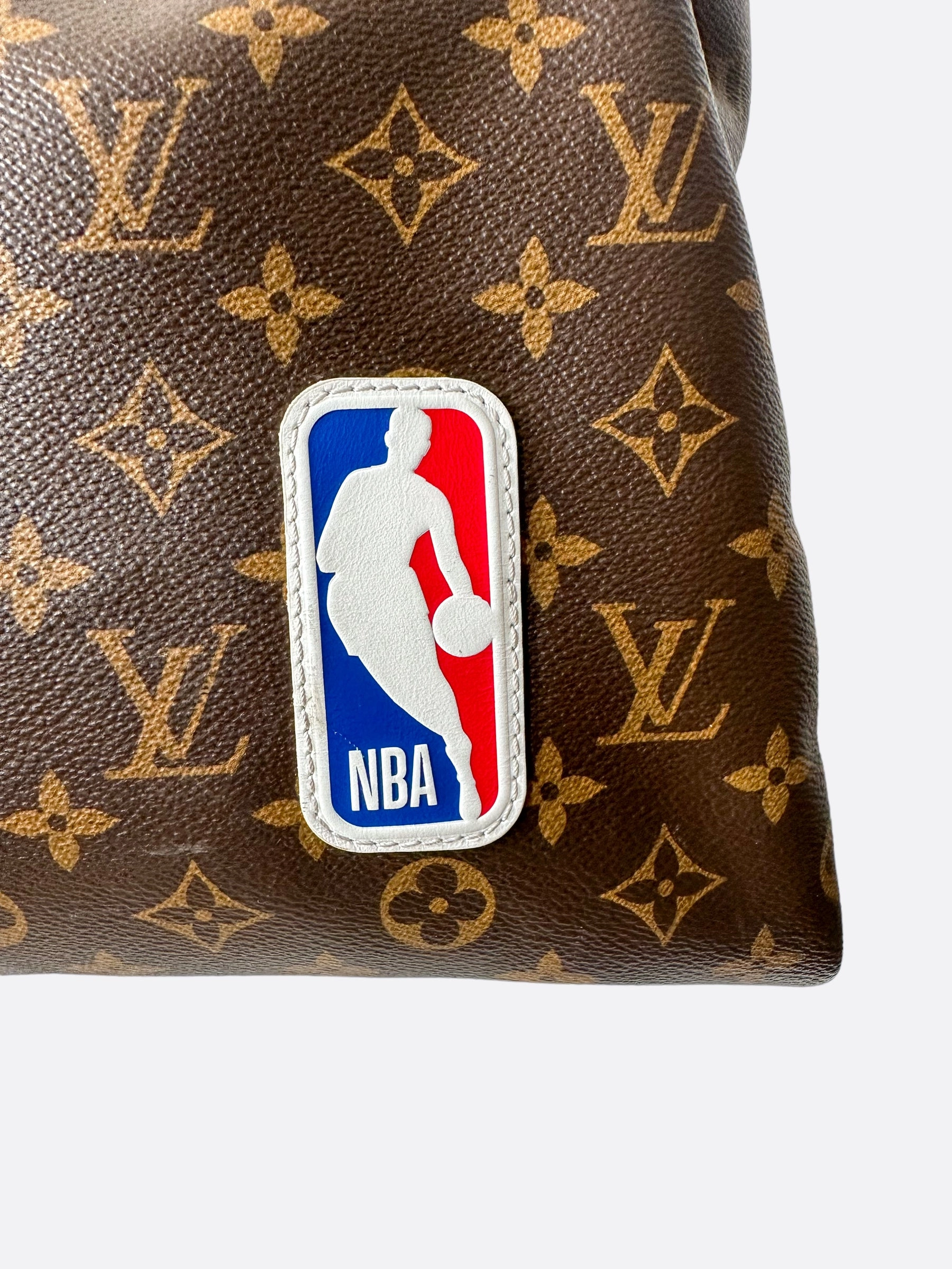 Louis Vuitton NBA Brown & White Monogram Keepall 50