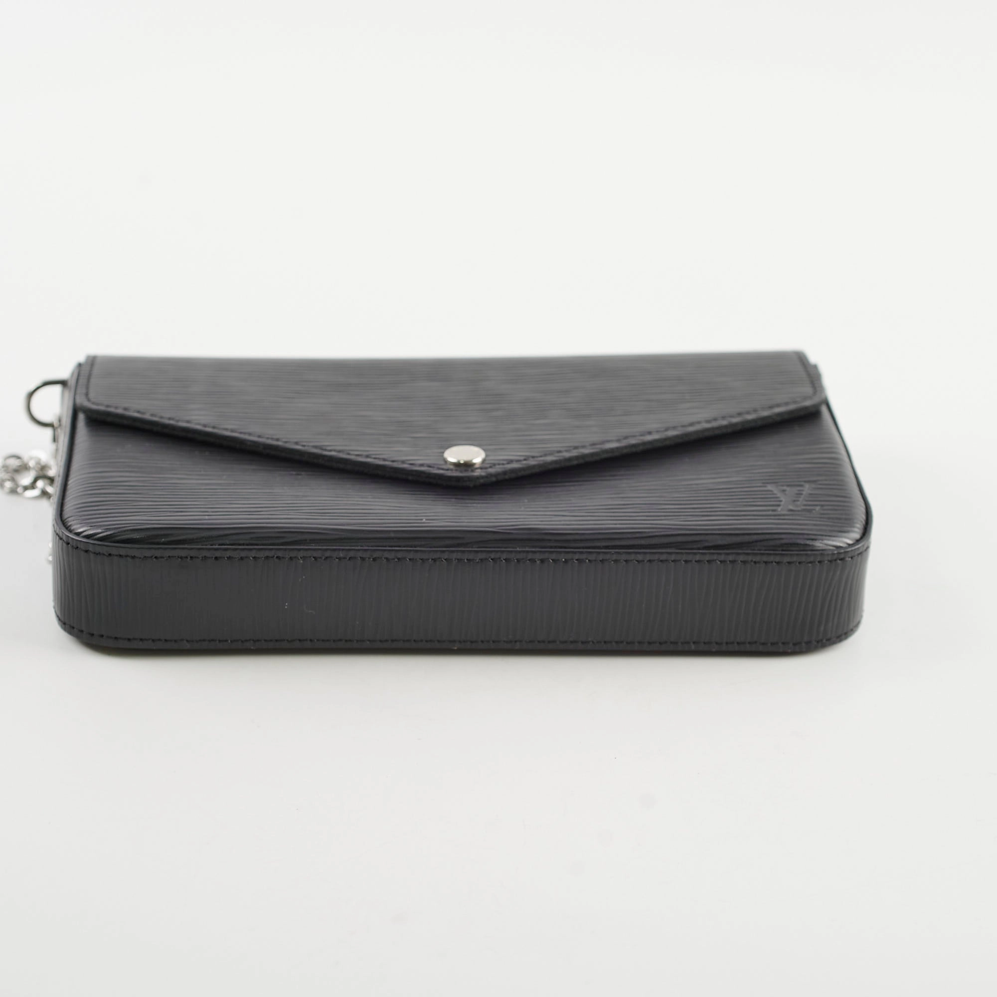Louis Vuitton Pochette Felicie Black Epi Crossbody Bag