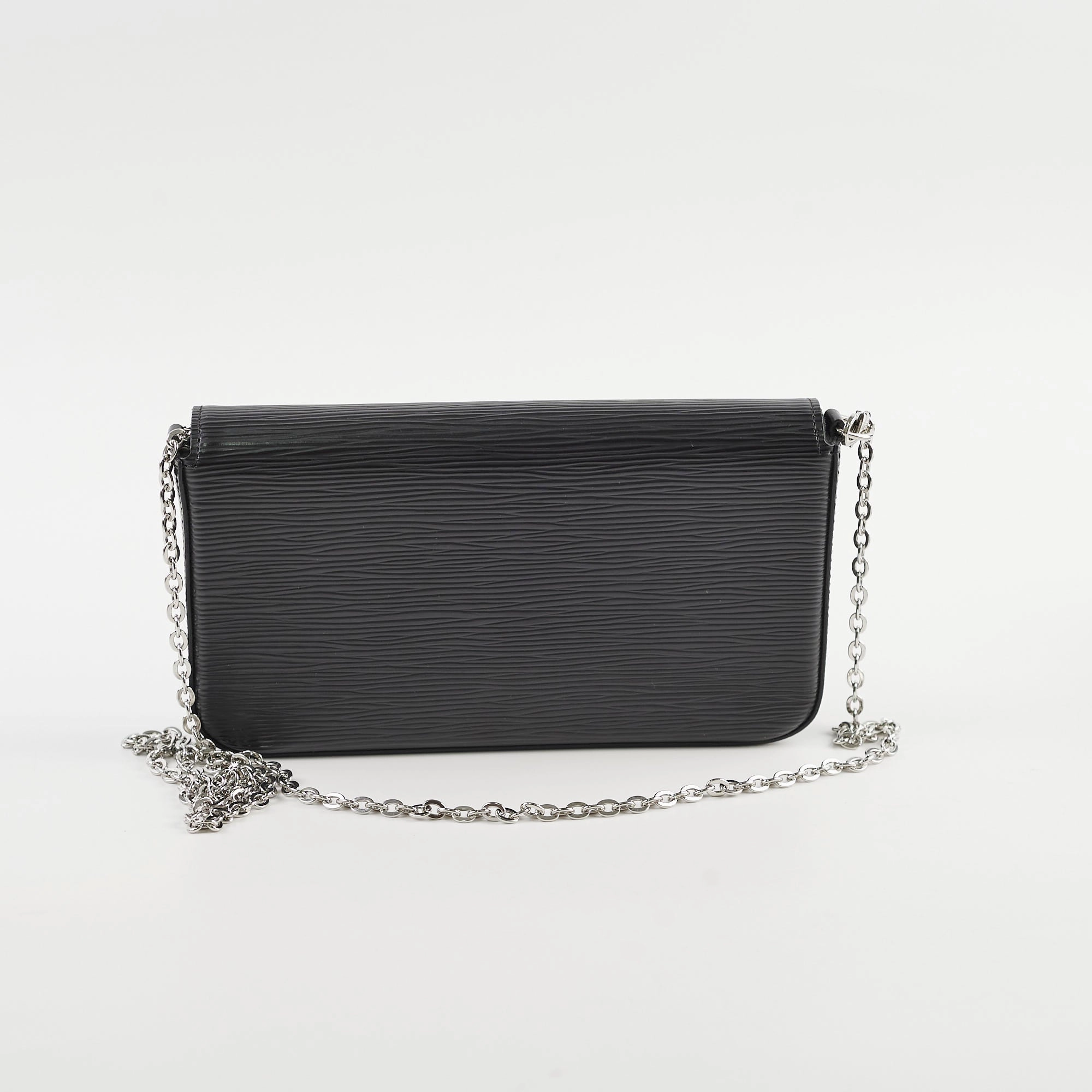 Louis Vuitton Pochette Felicie Black Epi Crossbody Bag