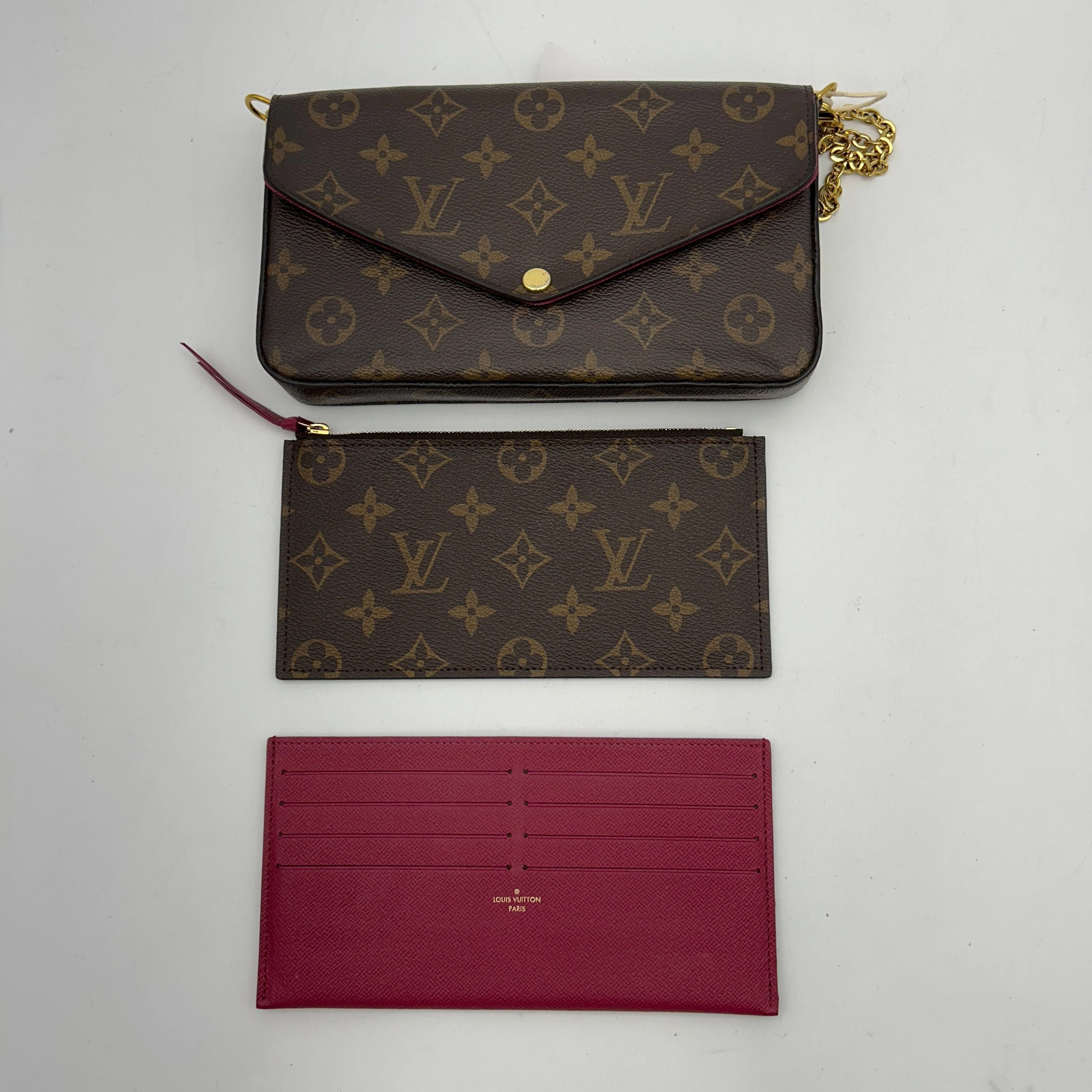 Louis Vuitton Pochette Felicie Crossbody Monogram Fuchsia CNbwz9890