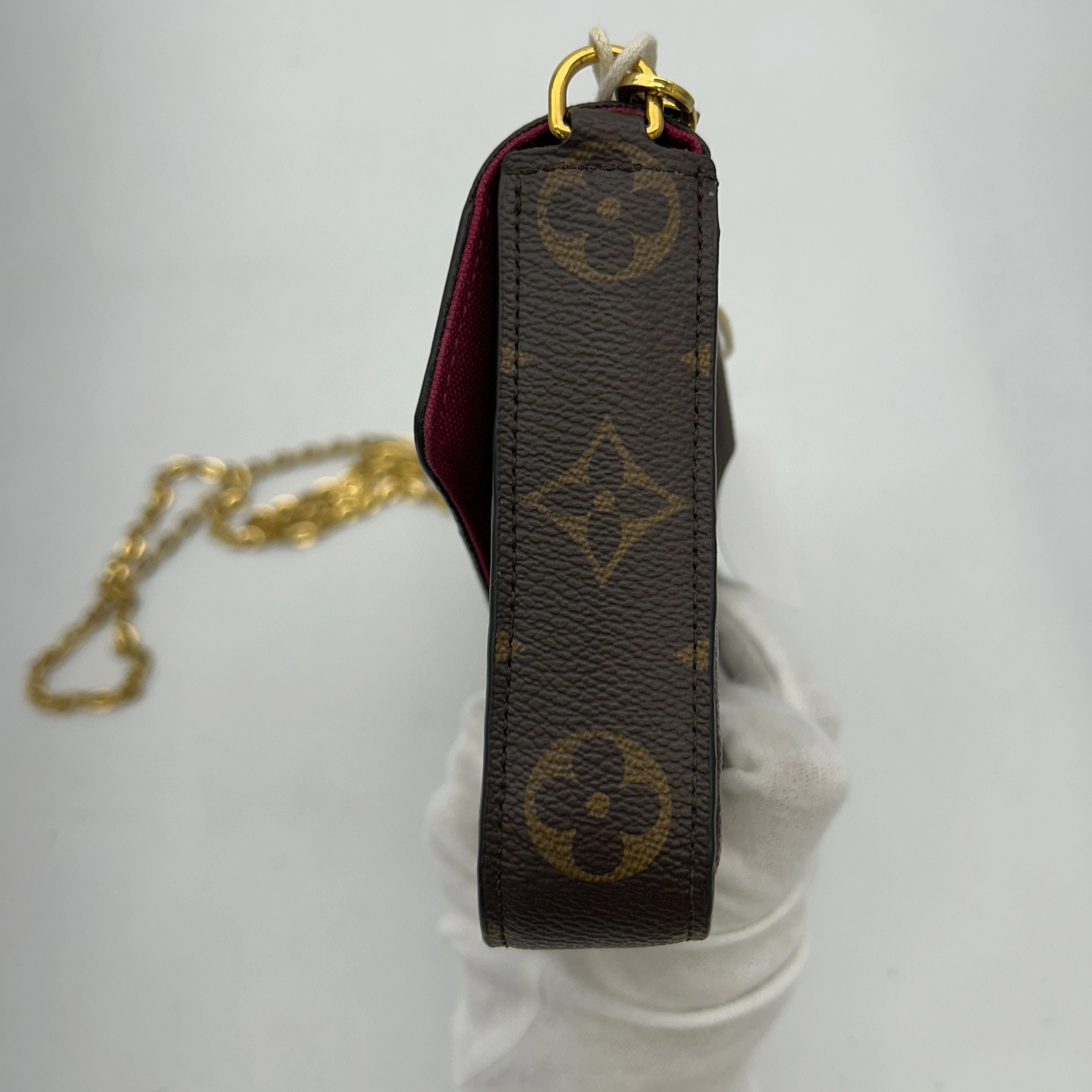 Louis Vuitton Pochette Felicie Crossbody Monogram Fuchsia CNbwz9890
