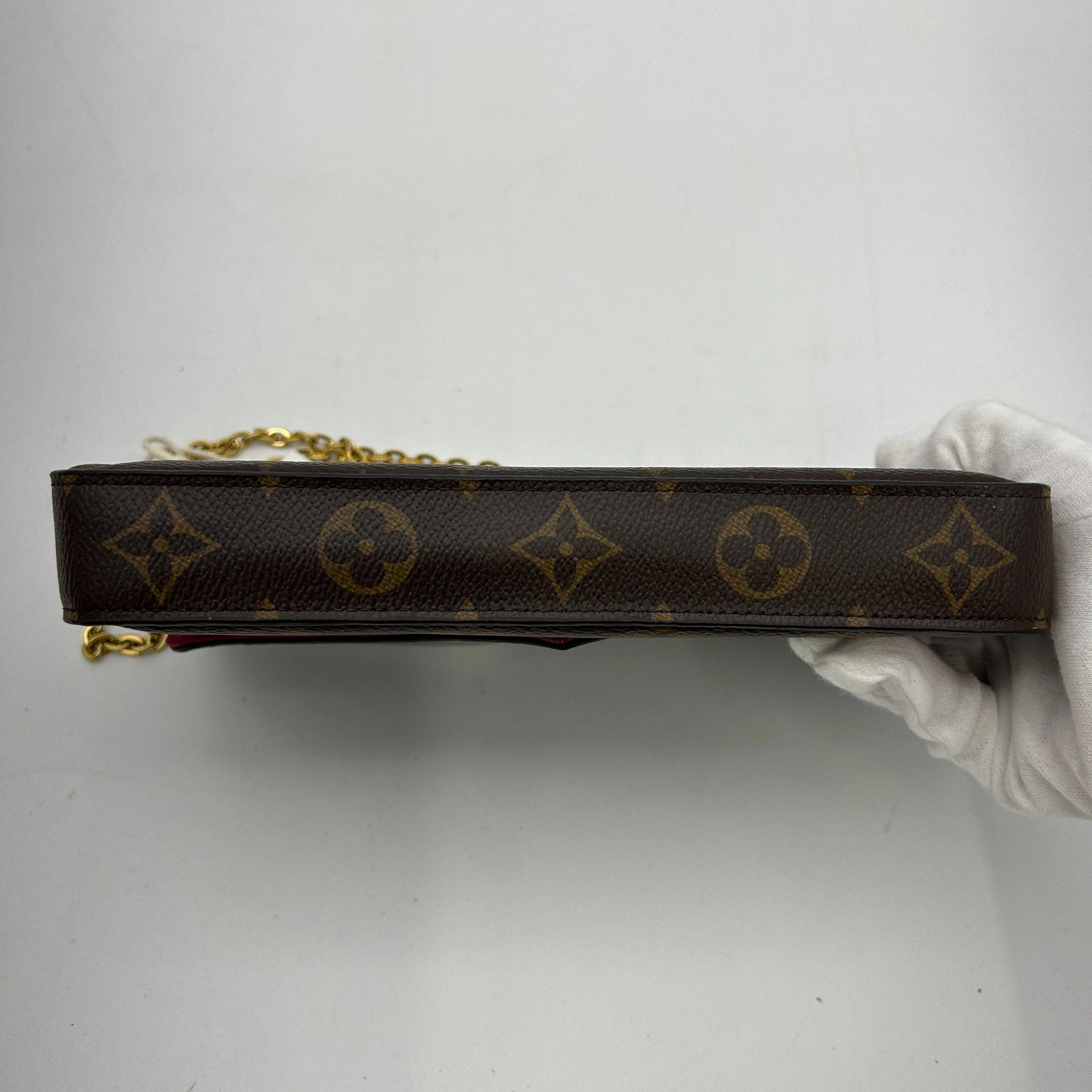 Louis Vuitton Pochette Felicie Crossbody Monogram Fuchsia CNbwz9890