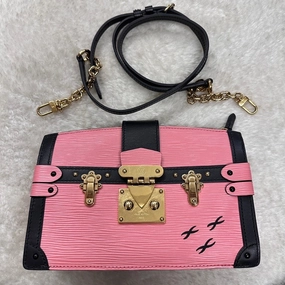 Louis Vuitton Pre-loved Pink and Black Crossbody Bag BAT