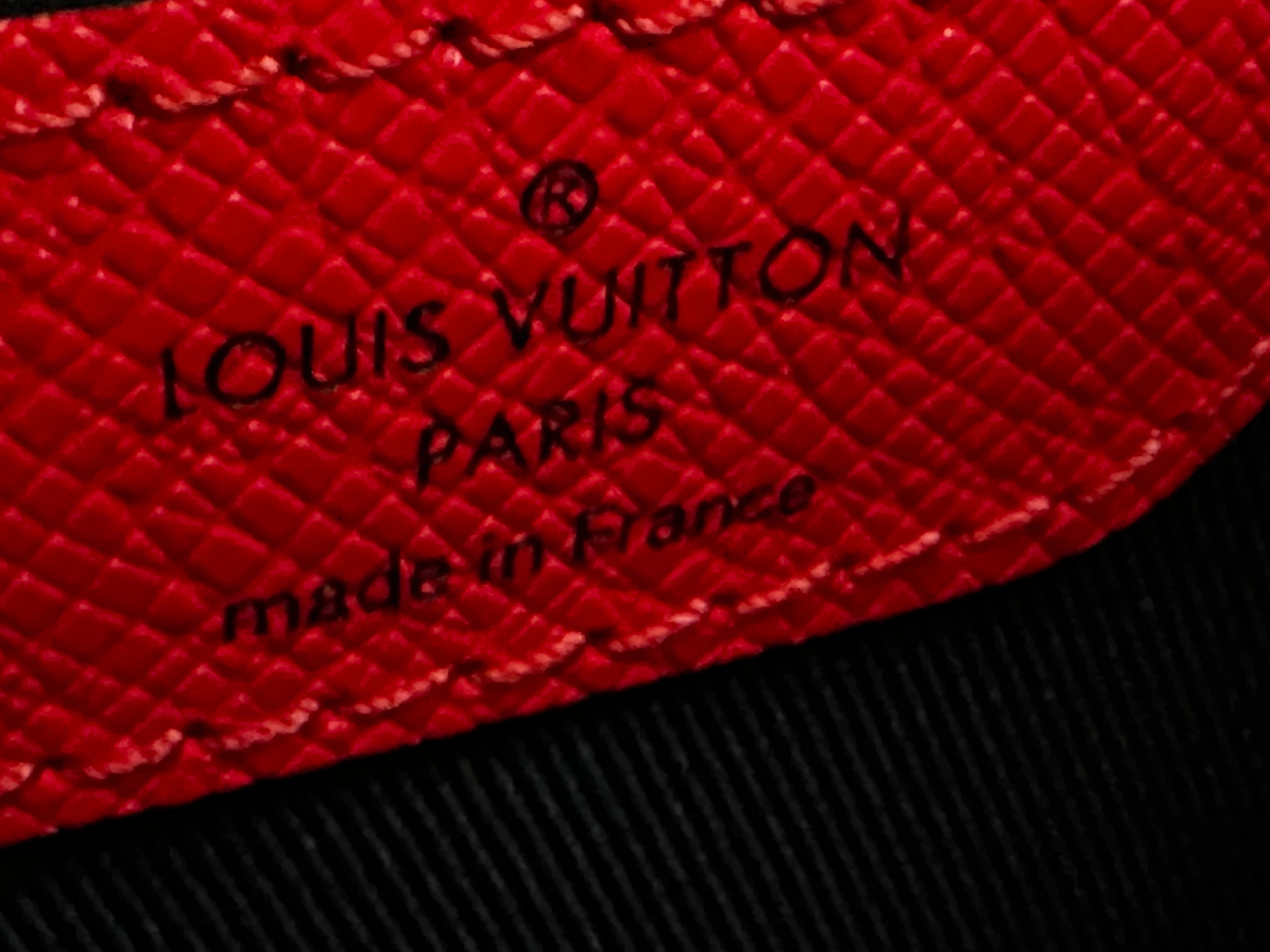 Louis Vuitton Red Taigarama Monogram Keepall 50