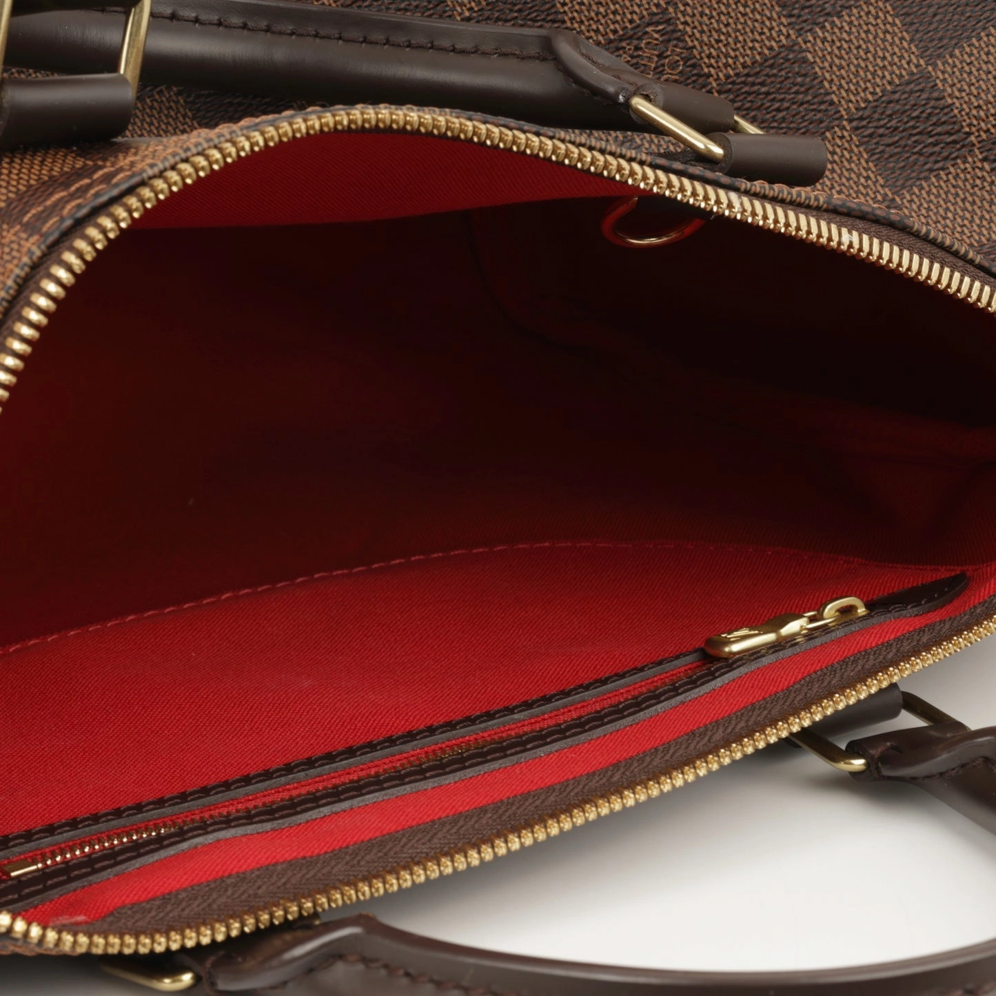 Louis Vuitton Speedy 30 Bandouliere Damier Ebene Canvas GHW