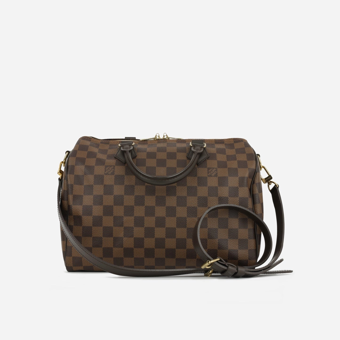 Louis Vuitton Speedy 30 Bandouliere Damier Ebene Canvas GHW