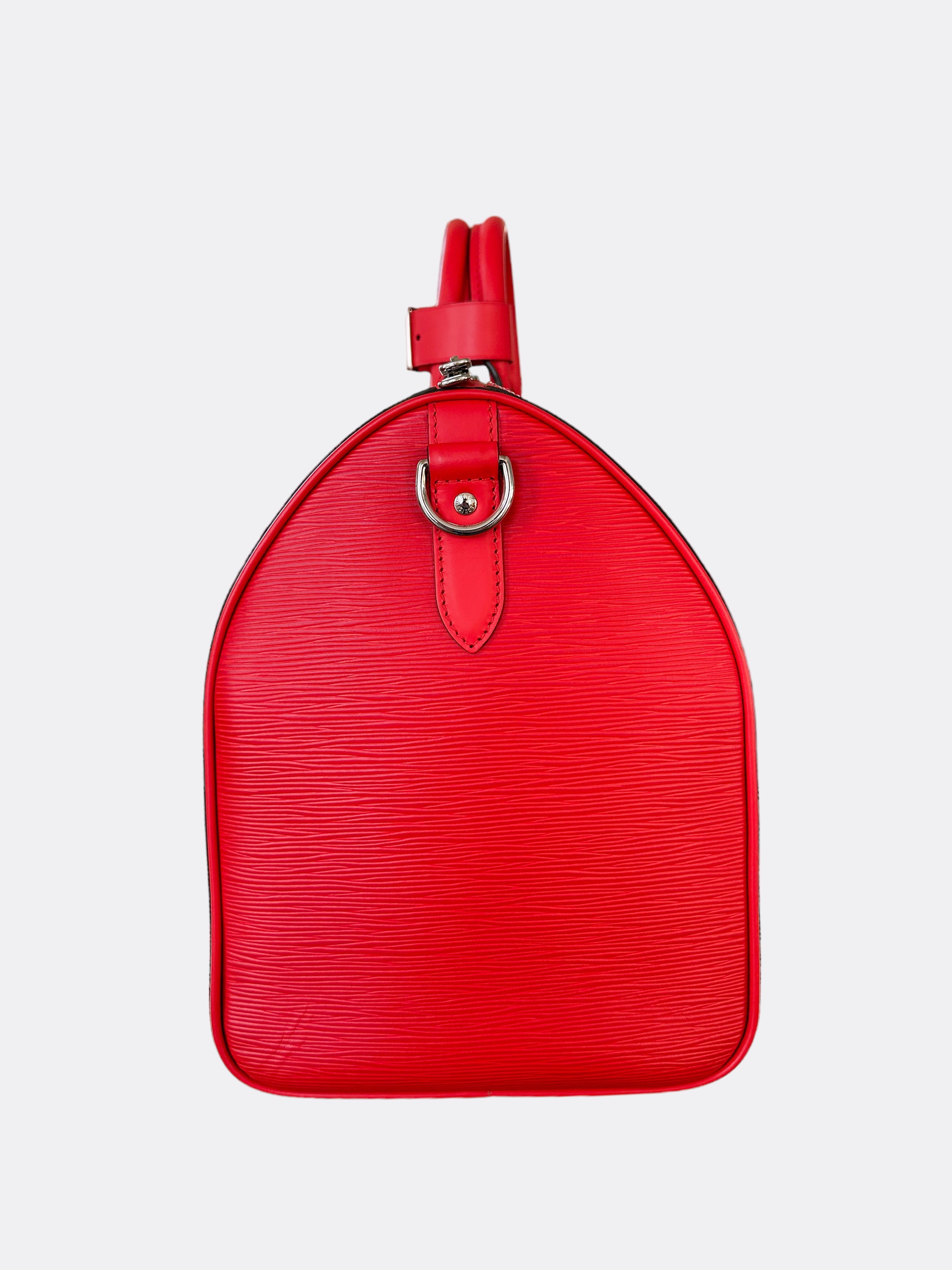Louis Vuitton Supreme Red EPI Leather Keepall 45