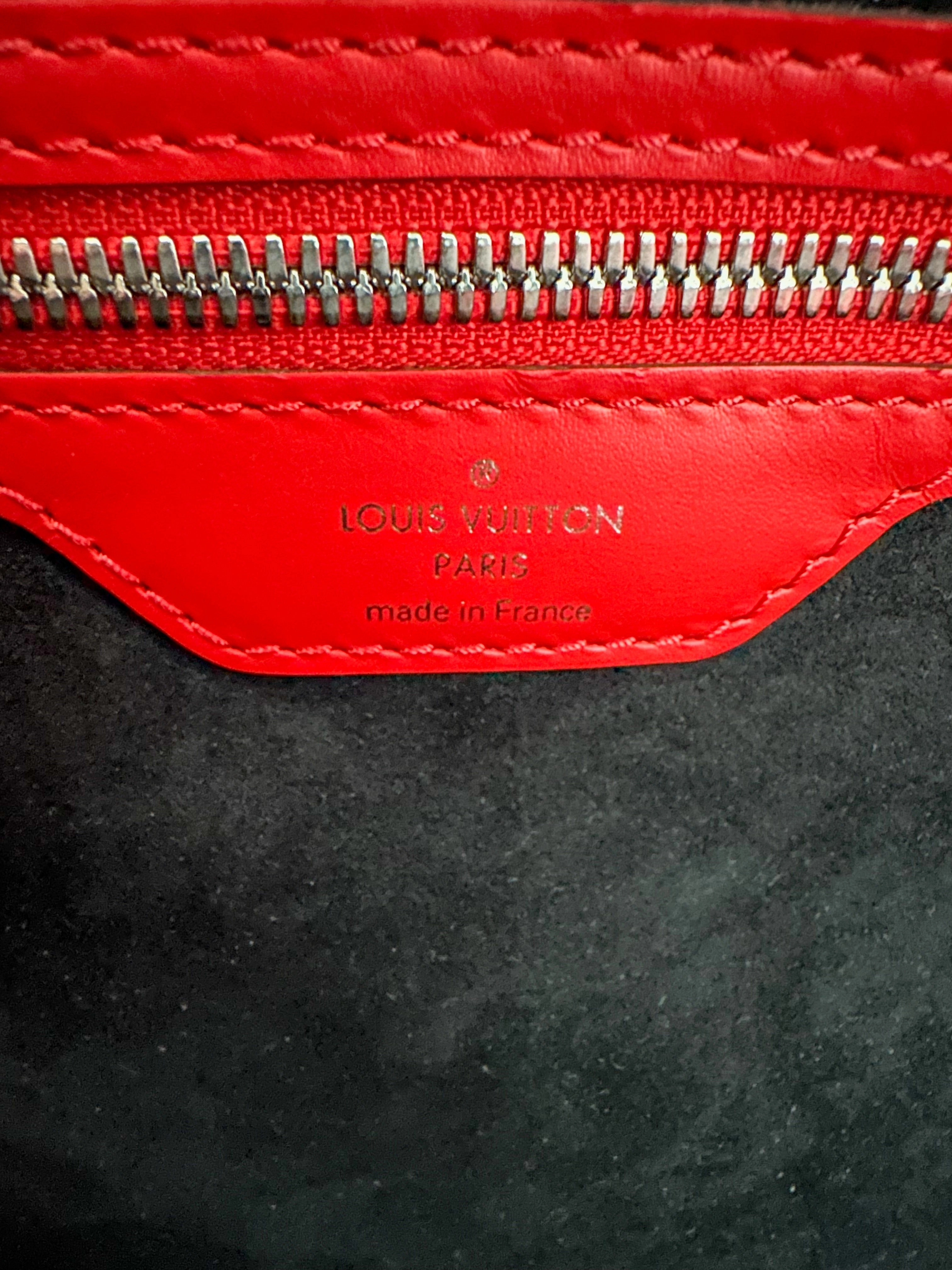 Louis Vuitton Supreme Red EPI Leather Keepall 45