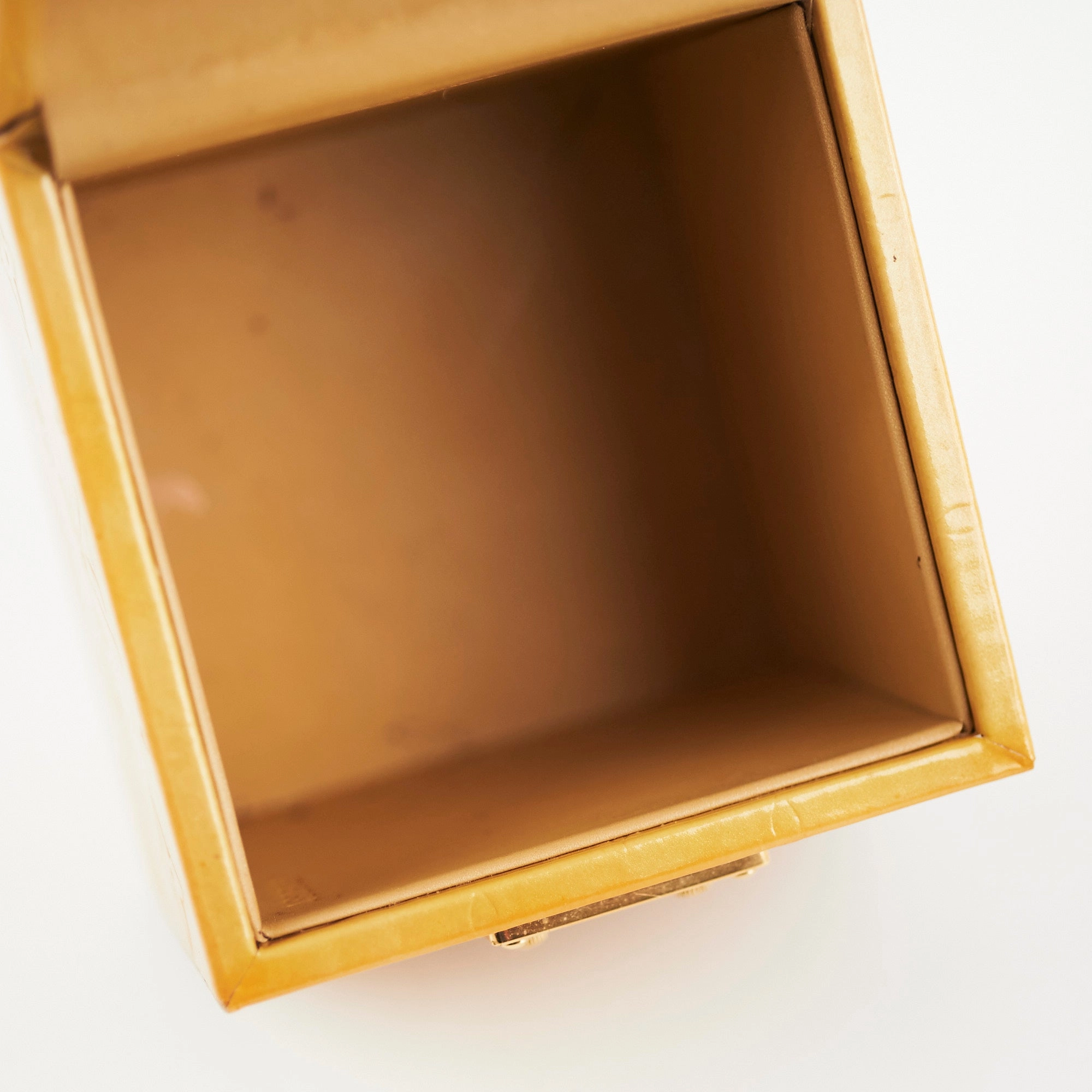 Louis Vuitton Vernis Patent Box Yellow