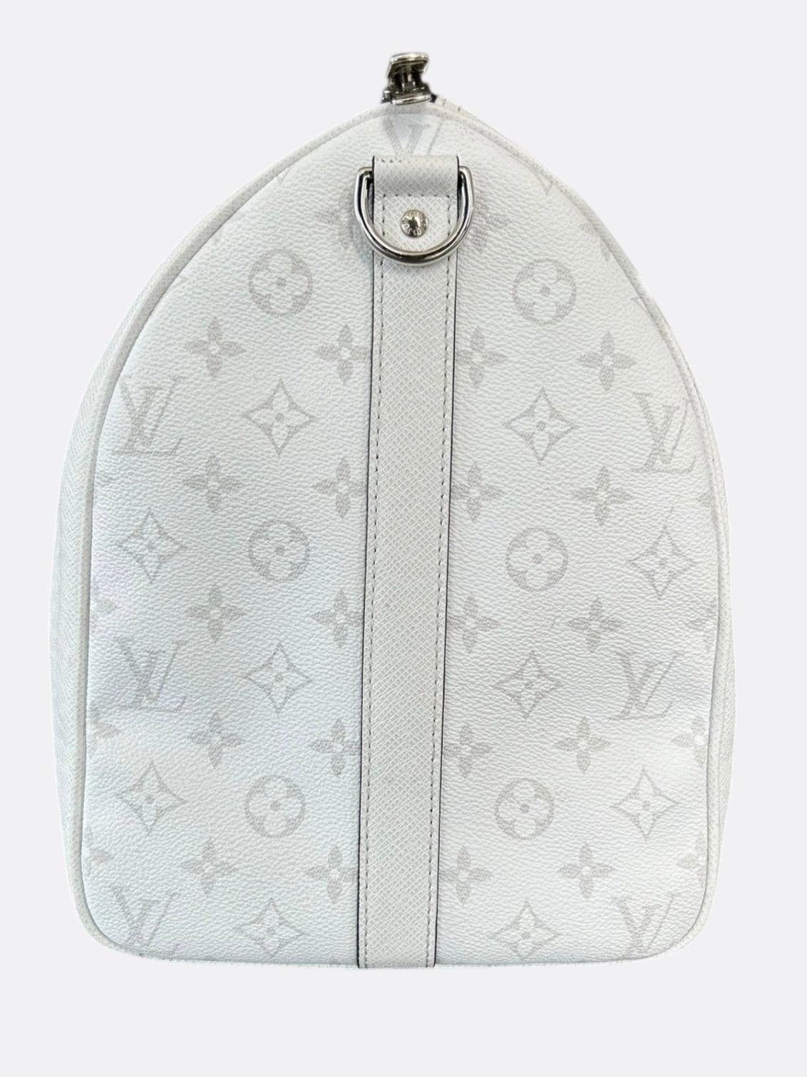Louis Vuitton White Taigarama Monogram Keepall 50