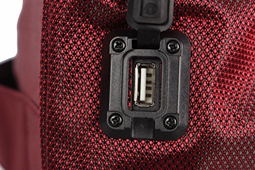 Lucas Luggage 15" Carry On Expandable Wheeled Under Seat Bag With Usb Port (Red)