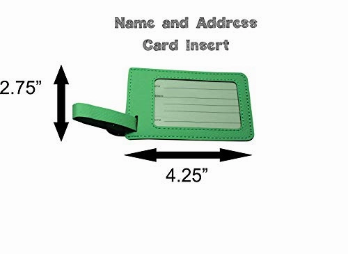 Luggage Tag Initial-Engineered Leather,Individual Letters-Personalized Luggage Tags (K)