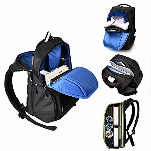 Luxur 37L Laptop Backpack Usb Charging Port Nylon Casual School Business Travel Daypack