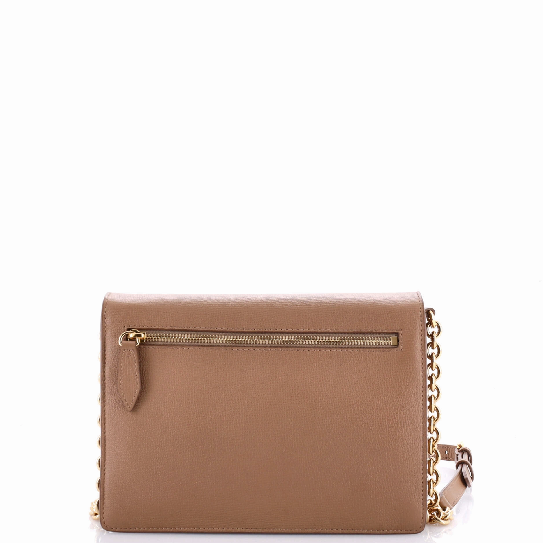 Macken Crossbody Bag Leather and House Check Canvas Small