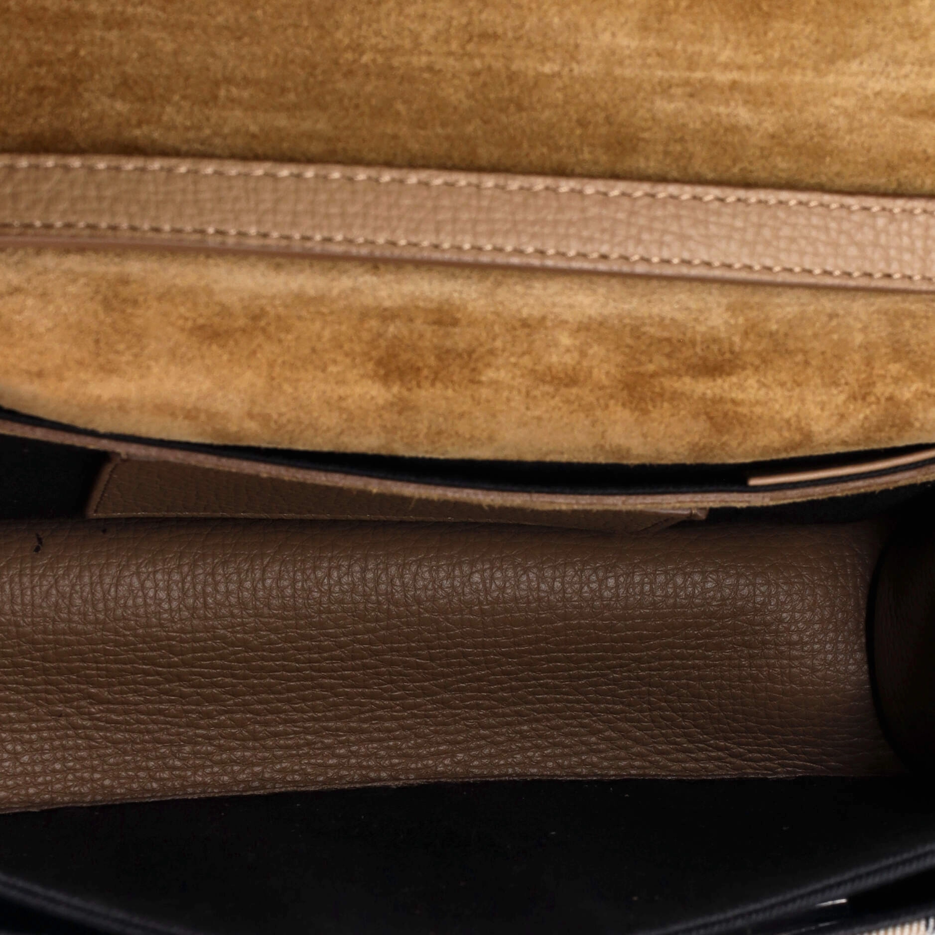 Macken Crossbody Bag Leather and House Check Canvas Small