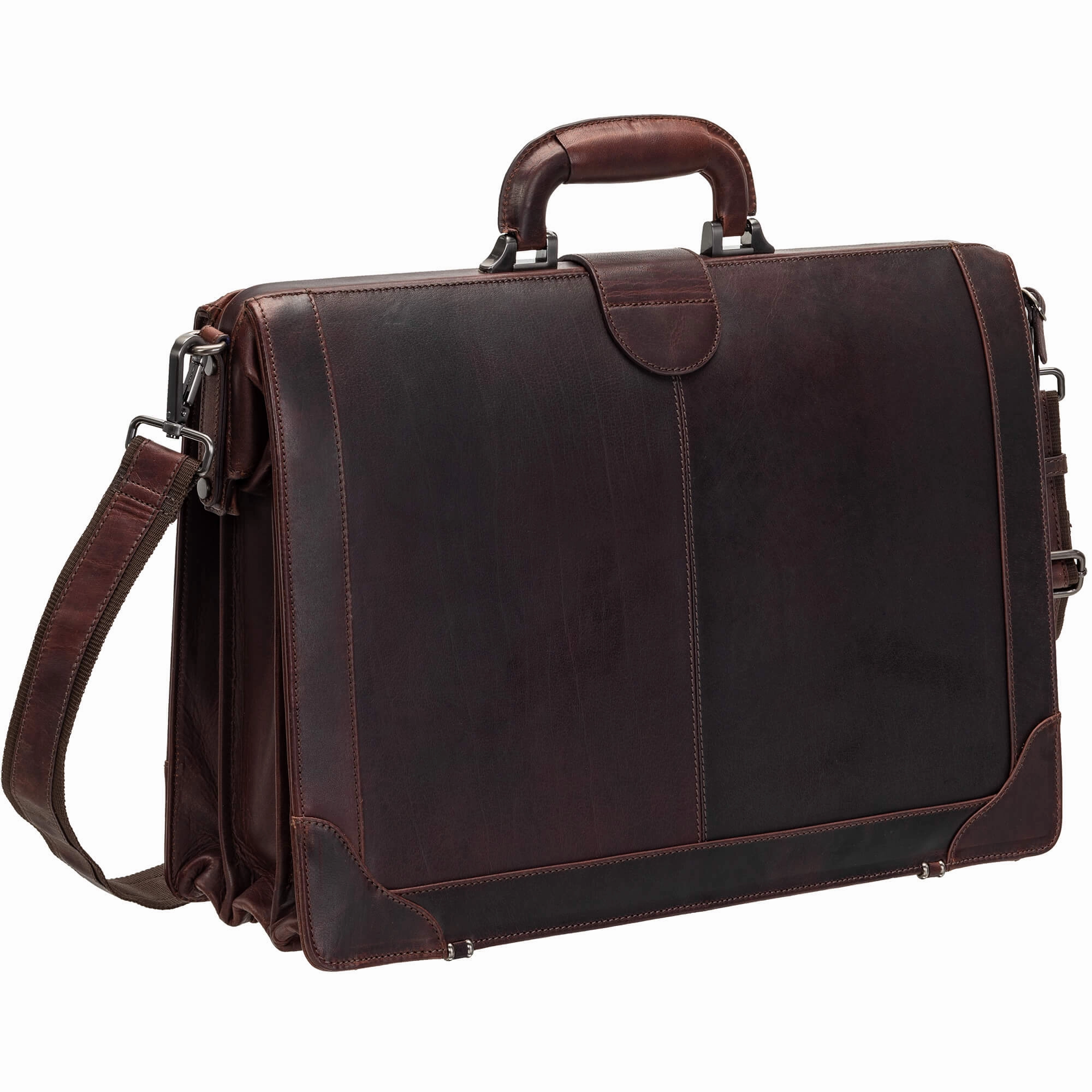 Mancini Buffalo Luxurious Litigator Briefcase Pocket for 17.3 Laptop