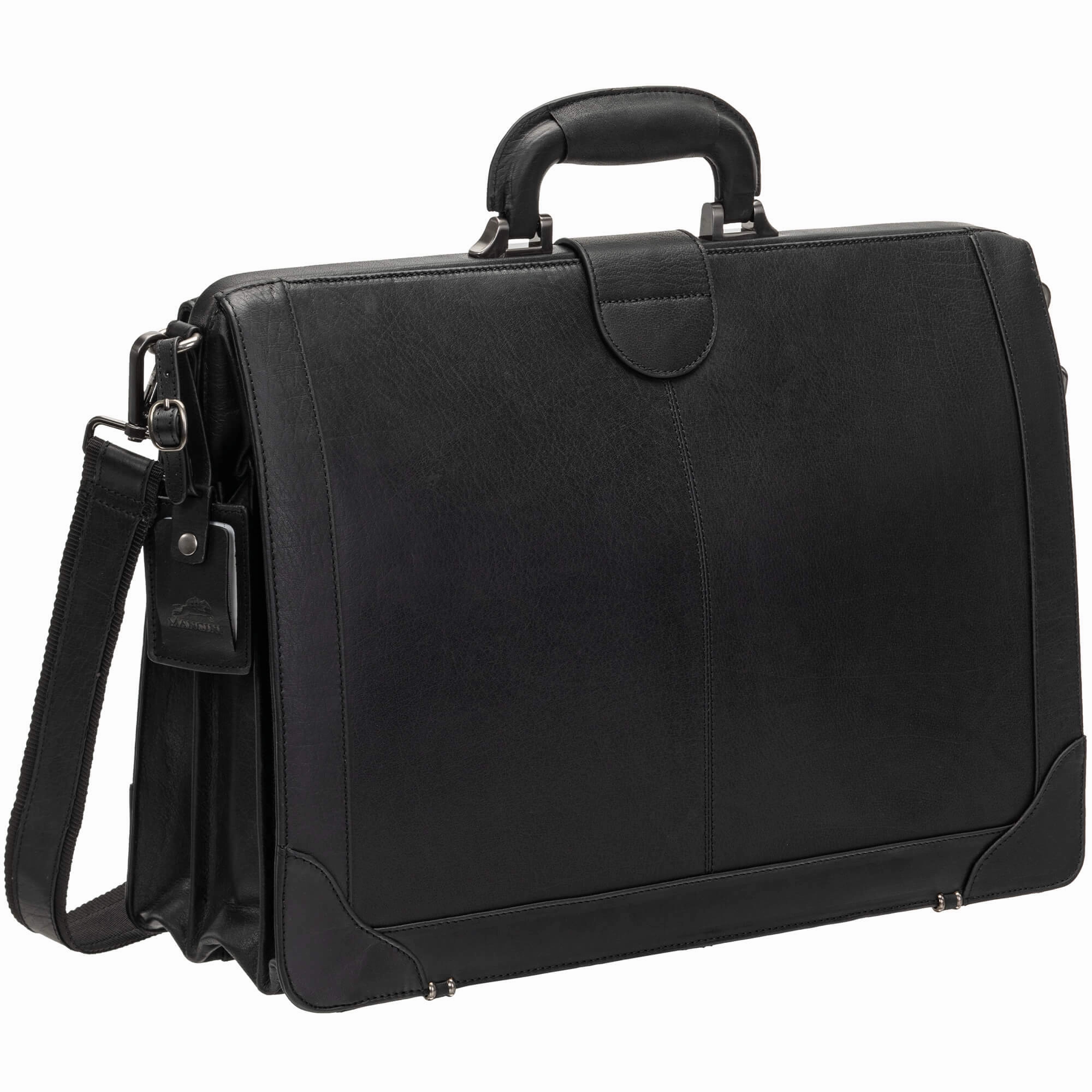 Mancini Buffalo Luxurious Litigator Briefcase Pocket for 17.3 Laptop