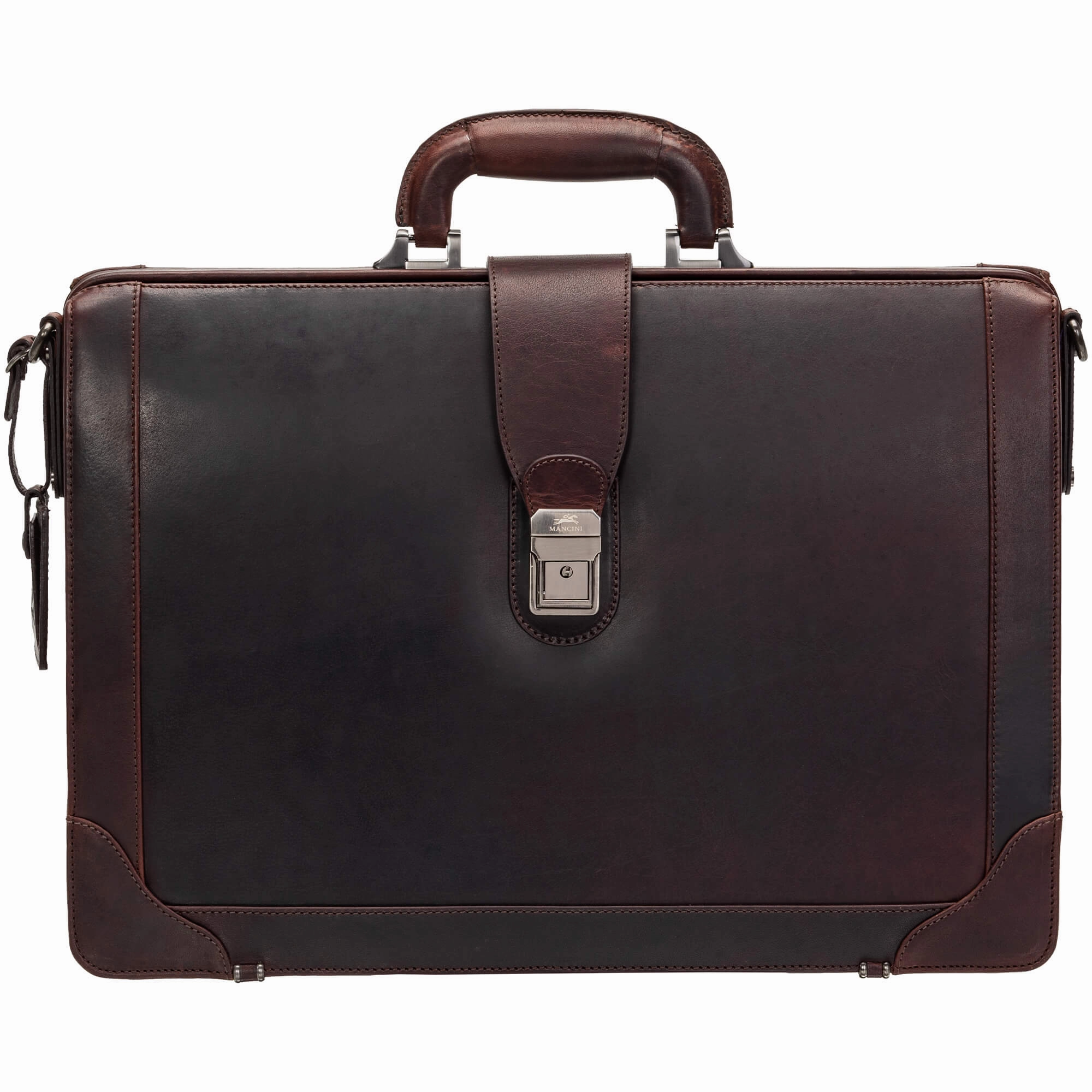 Mancini Buffalo Luxurious Litigator Briefcase Pocket for 17.3 Laptop
