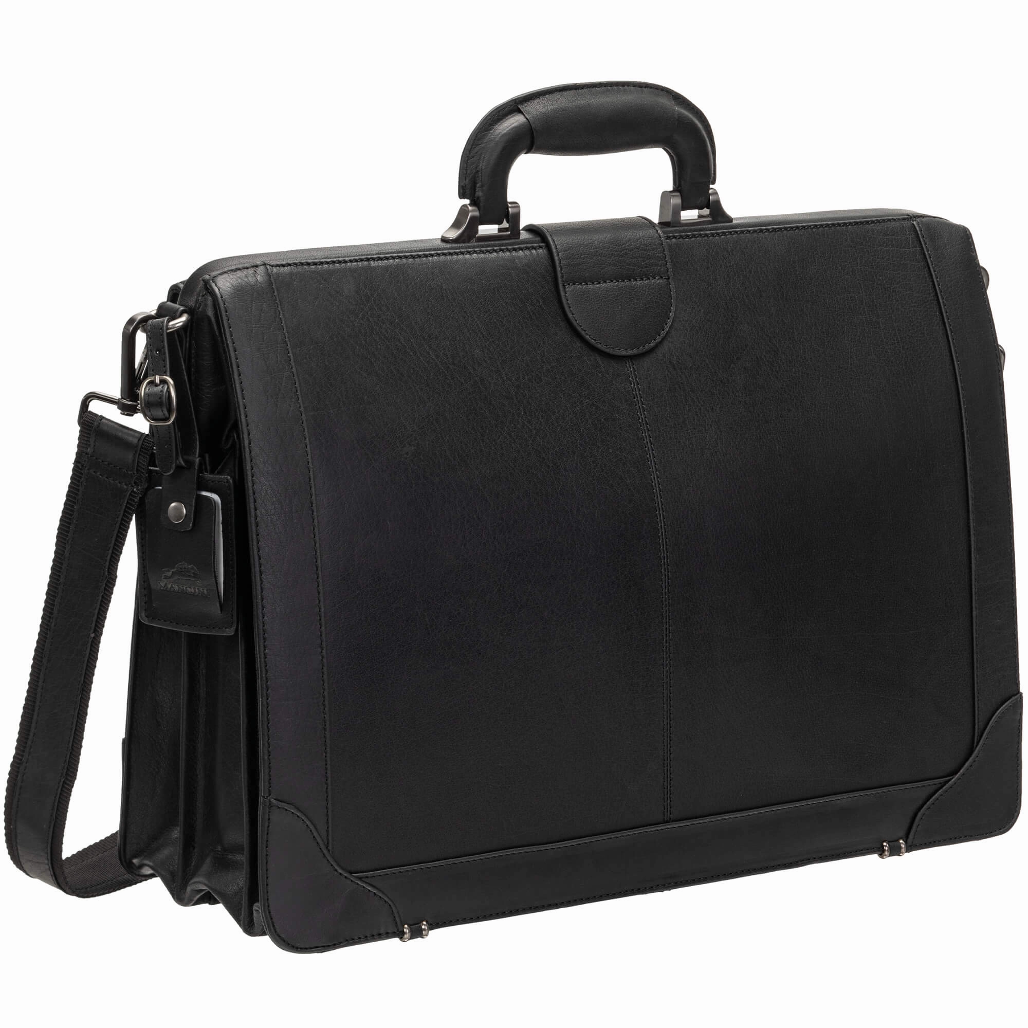 Mancini Buffalo Luxurious Litigator Briefcase Pocket for 17.3 Laptop