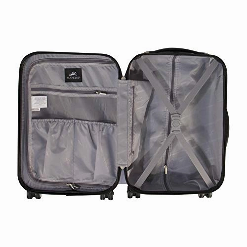 Mancini Leather Goods Santa Barbara Lightweight Hardside Large Checked Spinner