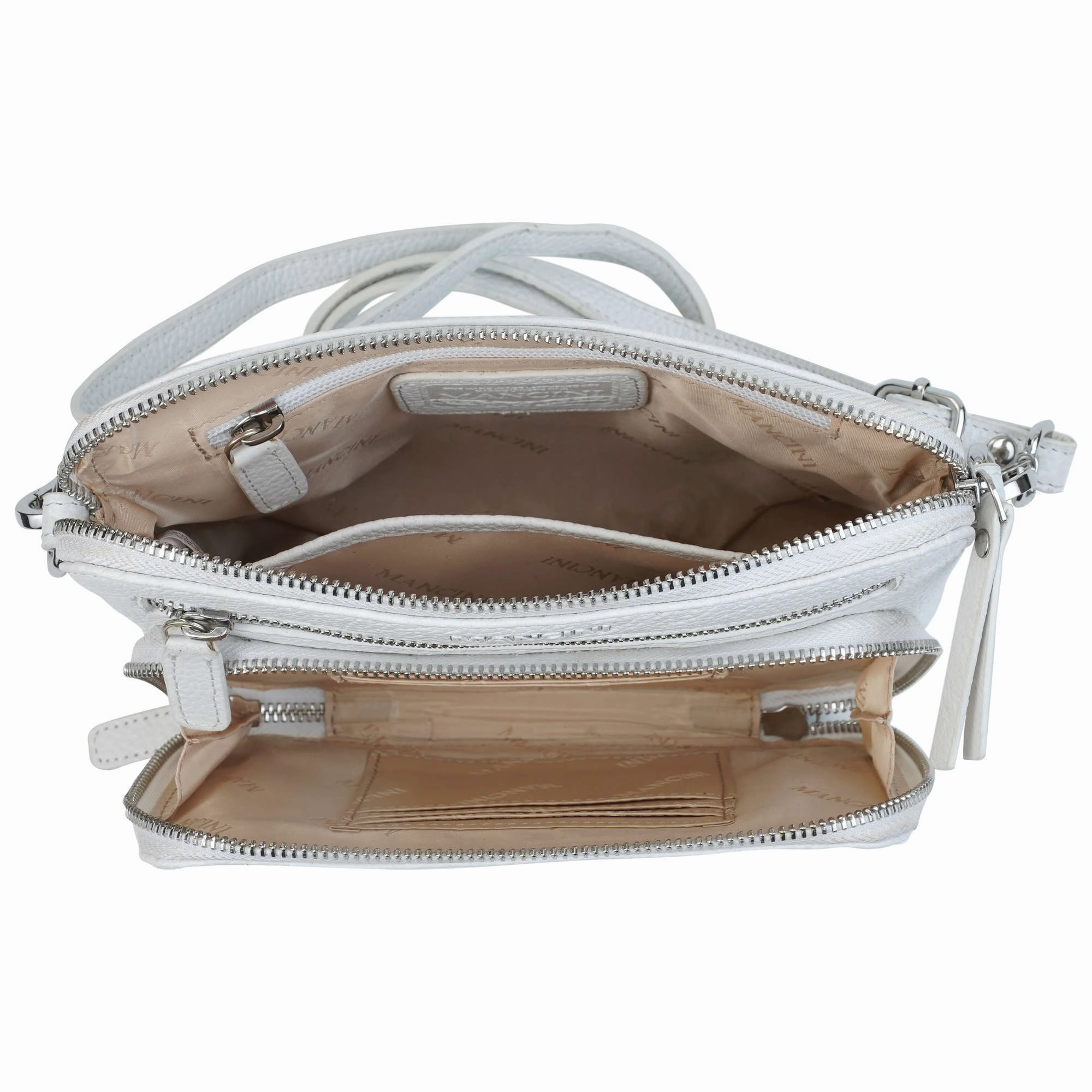 Mancini Pebbled Valerie Small Crossbody Bag