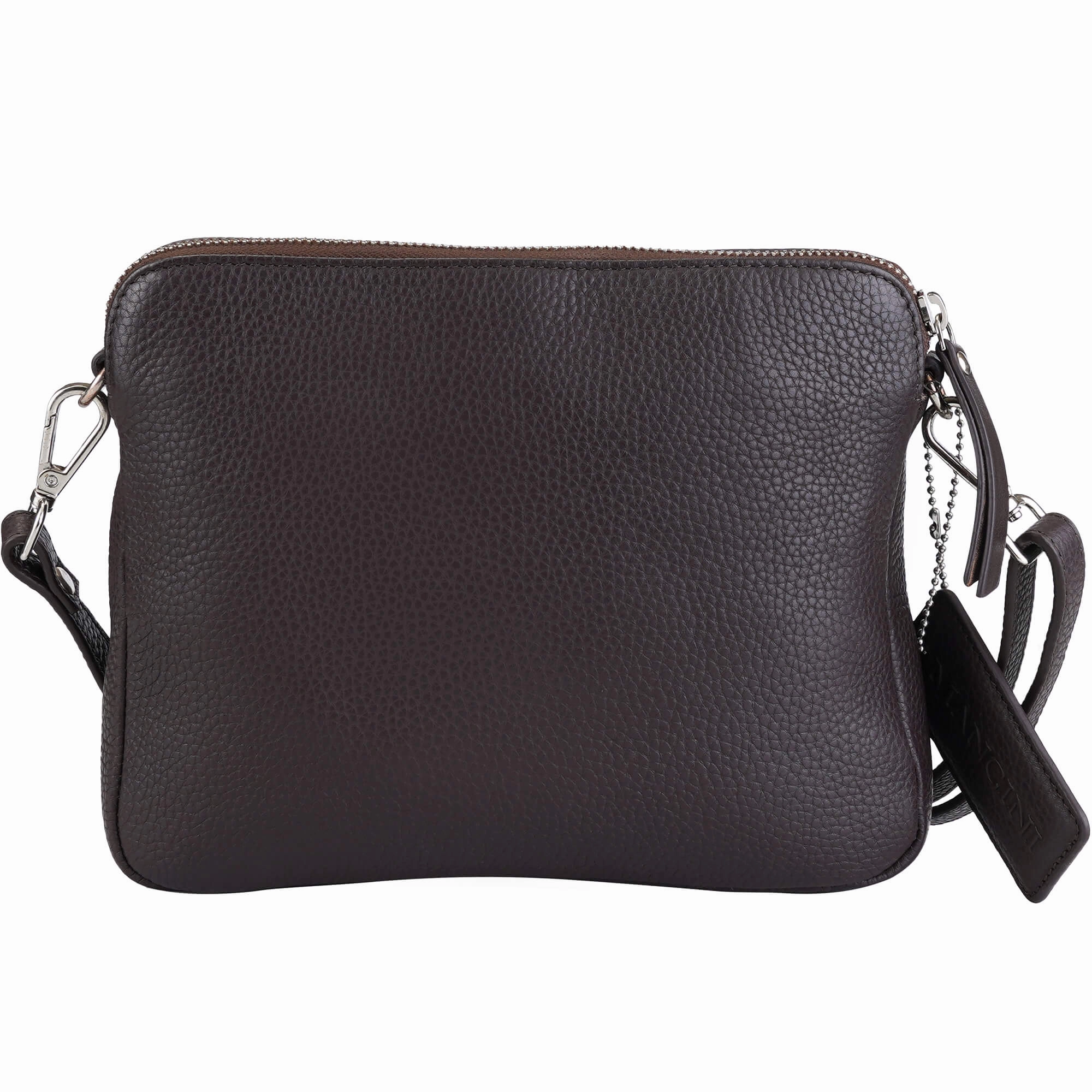Mancini Pebbled Valerie Small Crossbody Bag