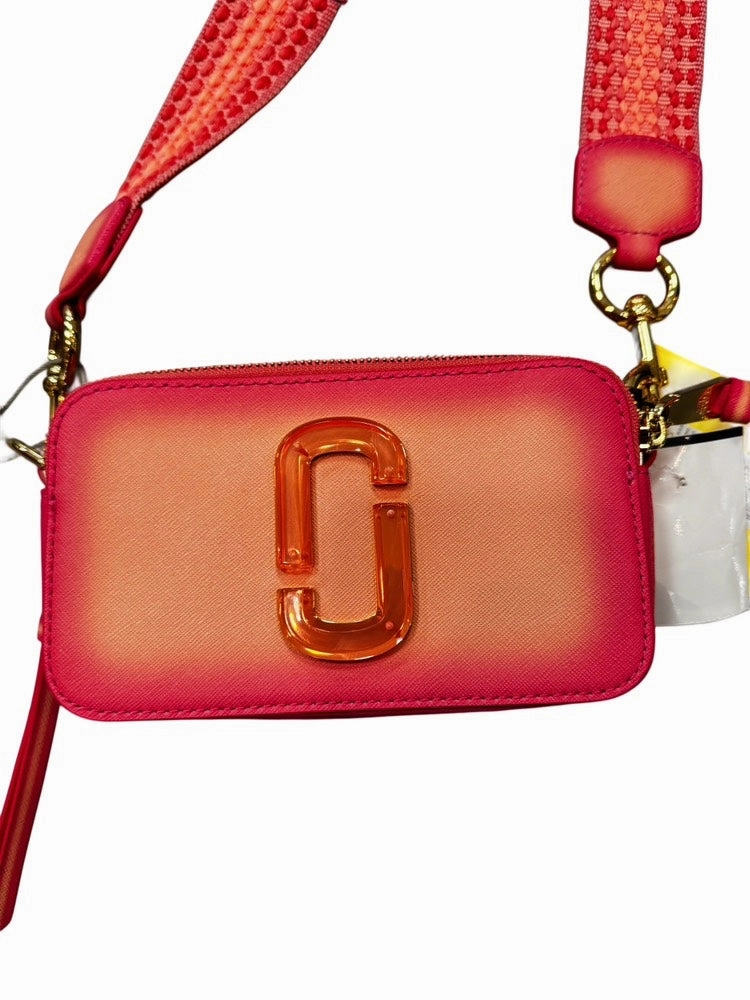 Marc Jacobs Fluro Edge Snapshot Bag Pink Crossbody