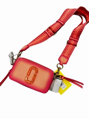 Marc Jacobs Fluro Edge Snapshot Bag Pink Crossbody
