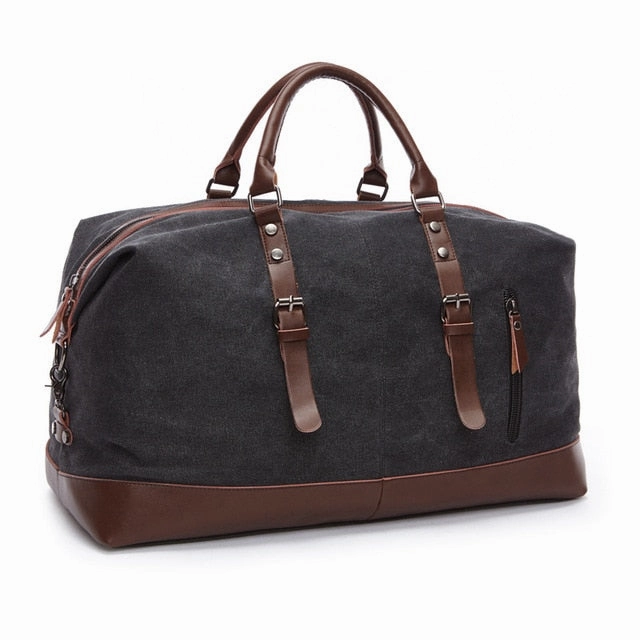Markroyal Mens Duffel Canvas Bags Overnight Travel Bags Large Capacity Luggage Wild Bag Leisure