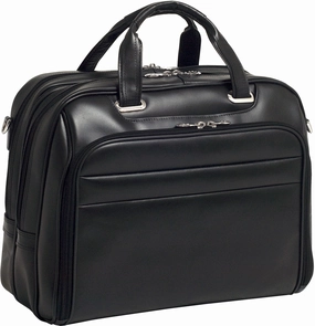 Mcklein R Series Springfield Leather Flythrough 17In Laptop Case