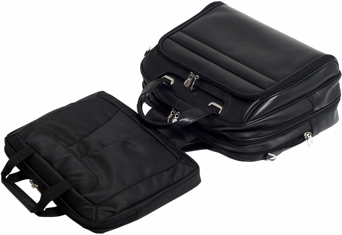 Mcklein R Series Springfield Leather Flythrough 17In Laptop Case