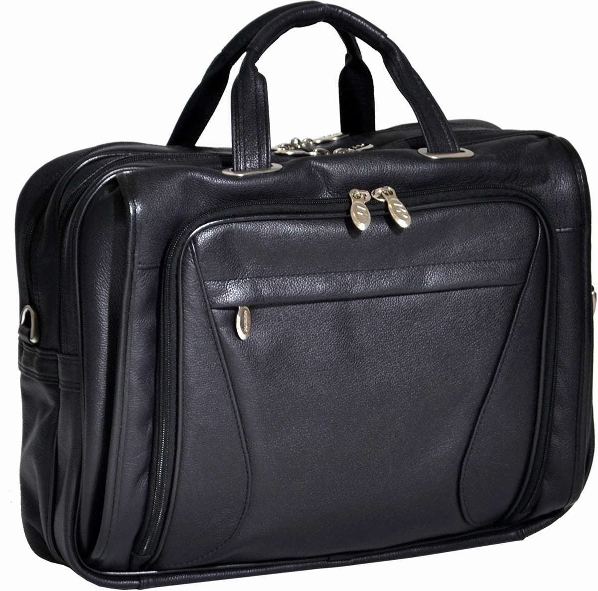 Mcklein S Series Irving Park Leather Double Compartment Laptop Case