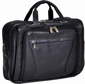 Mcklein S Series Irving Park Leather Double Compartment Laptop Case