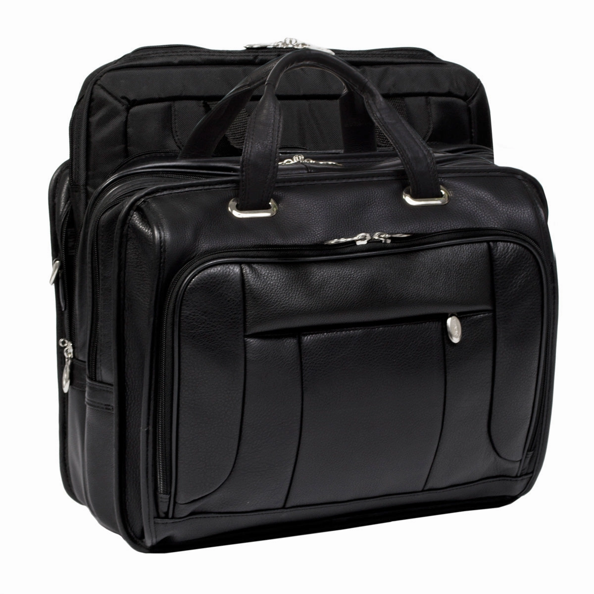 Mcklein S Series River West Leather Fly-Through 17In Laptop Case
