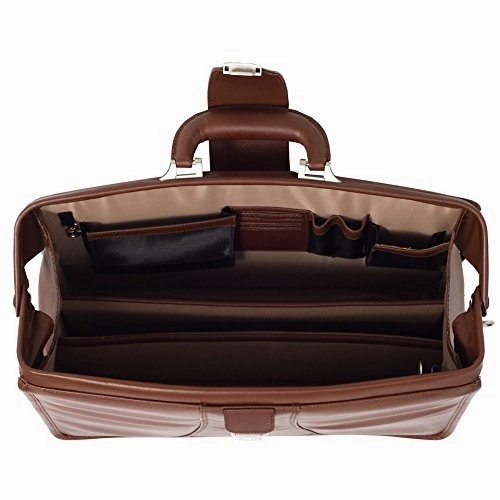 McKlein USA HARRISON V series 17" Partners Laptop Lawyers Briefcase in Black