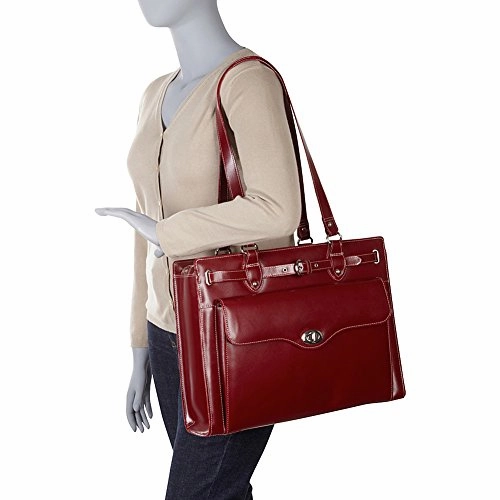 McKlein USA Joliet 15" Leather Laptop Tote EXCLUSIVE (Black)