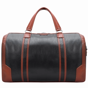 McKlein USA Kinzie 20" Leather Two-Tone Tablet Carry-All Duffel