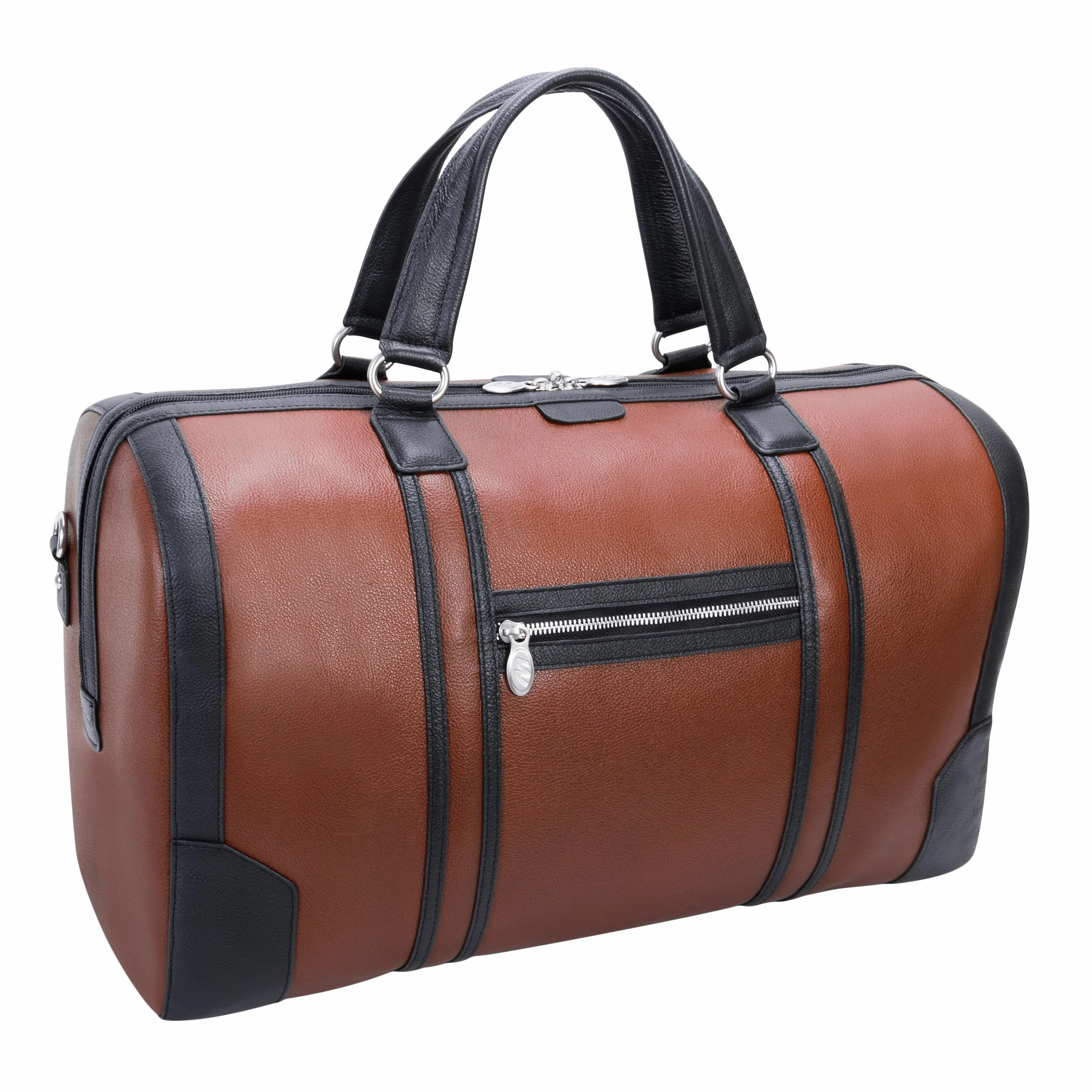McKlein USA Kinzie 20" Leather Two-Tone Tablet Carry-All Duffel