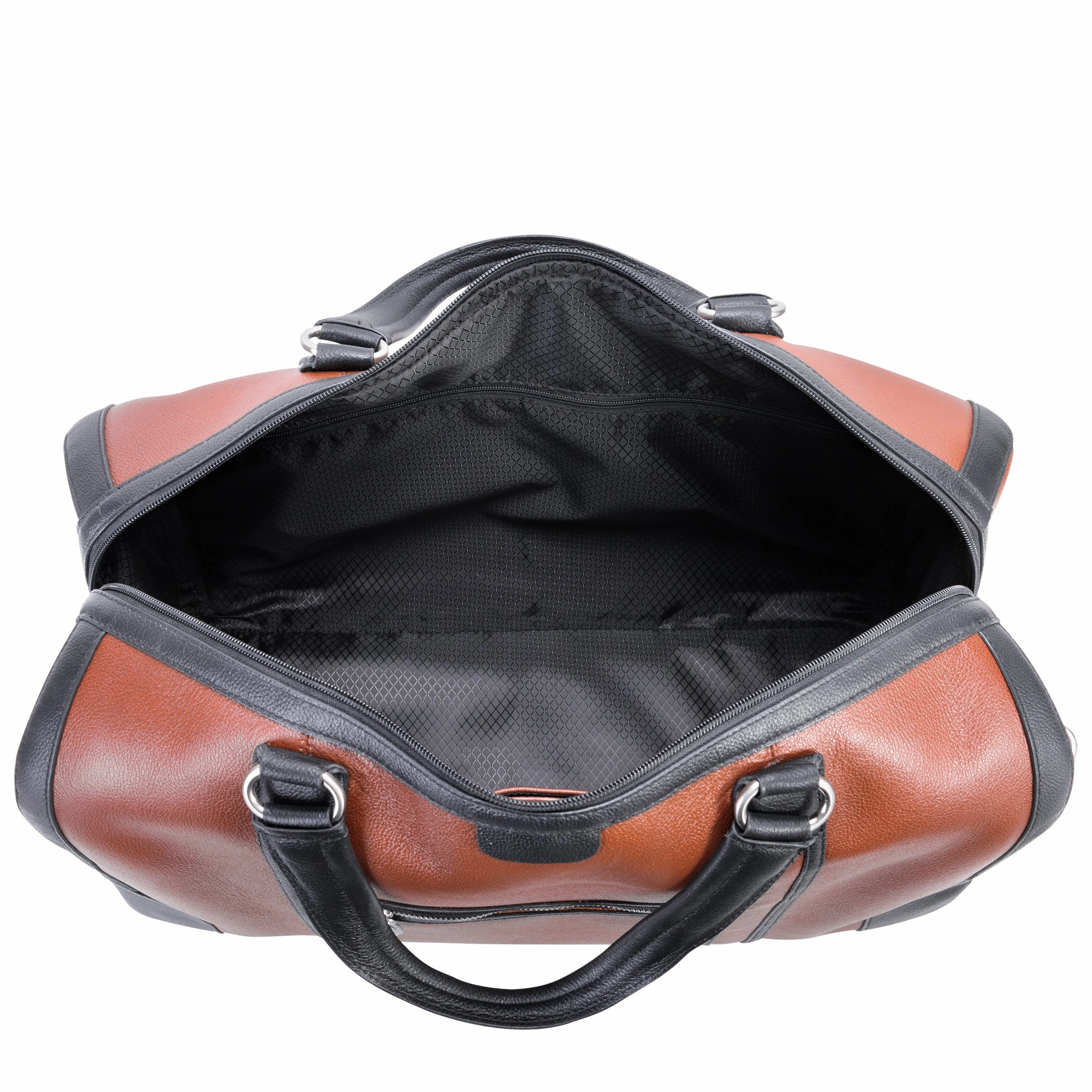 McKlein USA Kinzie 20" Leather Two-Tone Tablet Carry-All Duffel