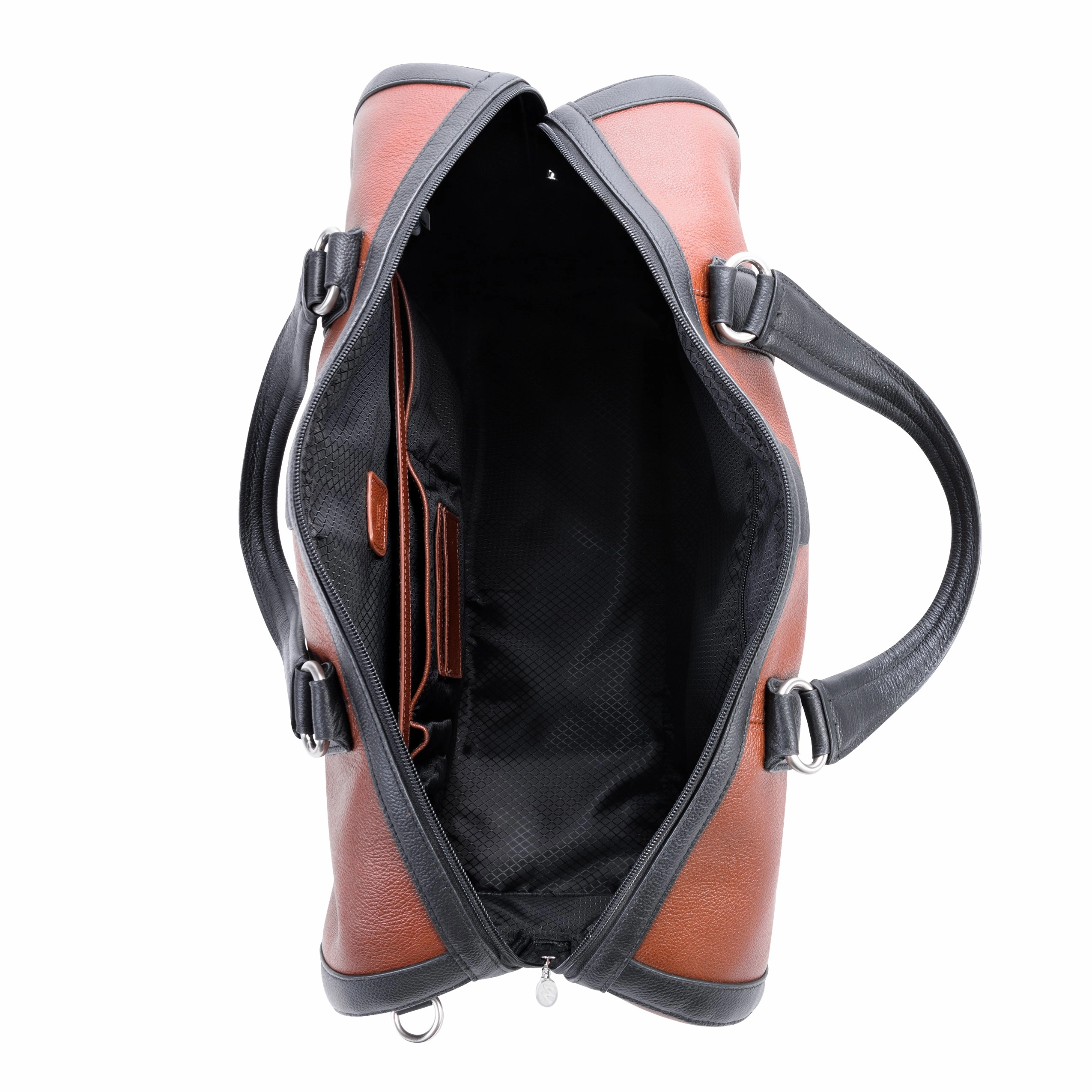 McKlein USA Kinzie 20" Leather Two-Tone Tablet Carry-All Duffel