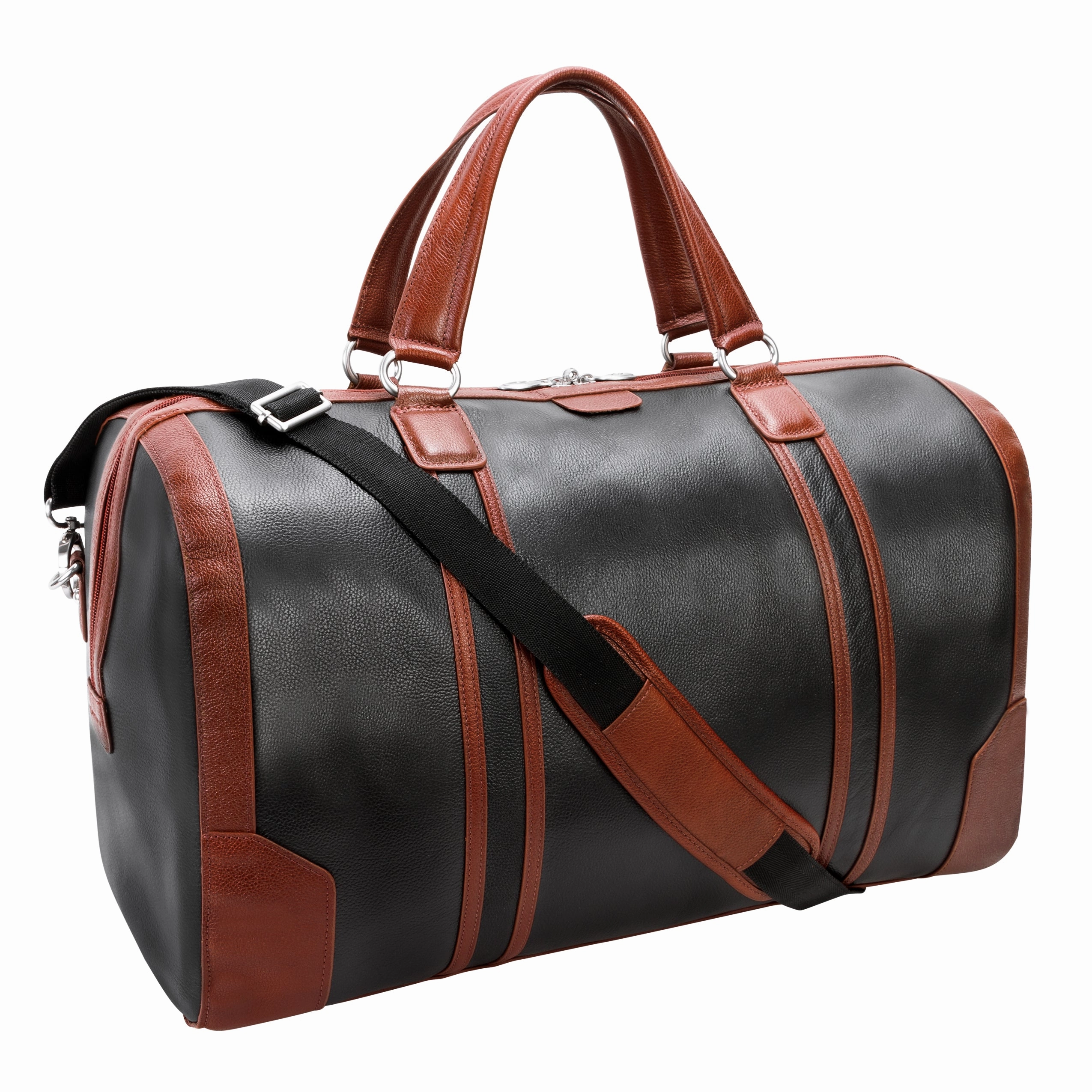 McKlein USA Kinzie 20" Leather Two-Tone Tablet Carry-All Duffel