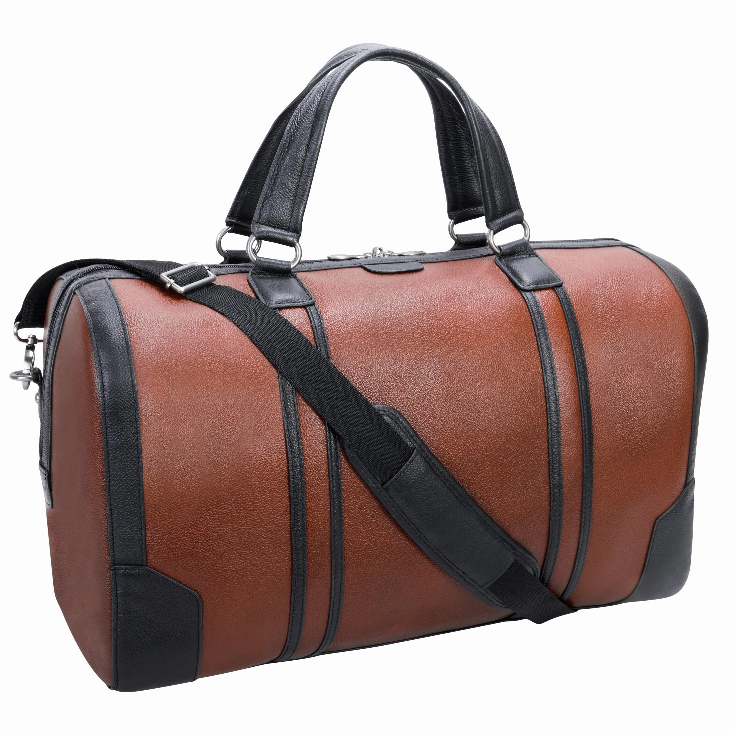 McKlein USA Kinzie 20" Leather Two-Tone Tablet Carry-All Duffel