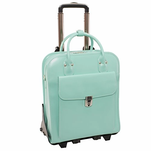 McKlein USA La Grange 15.4" Leather Vertical Wheeled Ladies' Laptop Briefcase