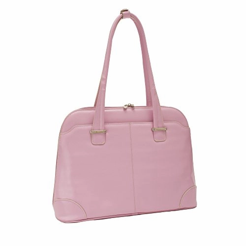 McKlein, W Series, Avon, Top Grain Cowhide Leather, 15" Leather Ladies' Laptop Briefcase, Pink (96659)