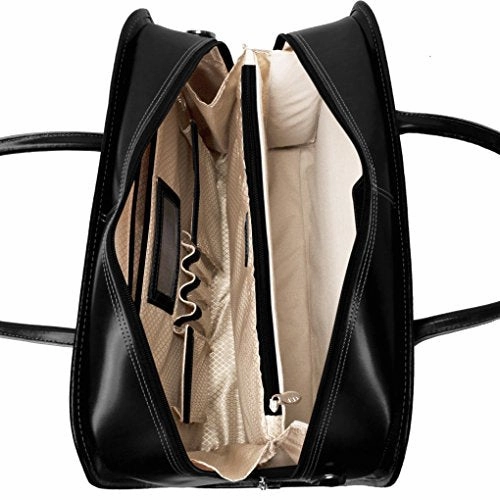 Mcklein Willowbrook Fuchsia Detachable-Wheeled Ladies' Briefcase (94983)