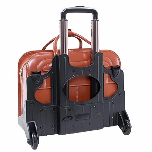 Mcklein Willowbrook Fuchsia Detachable-Wheeled Ladies' Briefcase (94983)